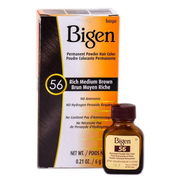 Bigen Permanent Powder Haircolor (Color : Rich Medium Brown #56), Female