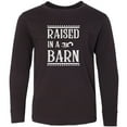 thumbnail image 3 of Inktastic RAISED in a BARN in White Long Sleeve Youth T-Shirt, 3 of 5