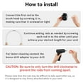 thumbnail image 5 of 15FT Chimney Sweep Cleaning Kit, 13pcs Duct Vent Cleaning Brush Kit, 3.9" Nylon Brush Heads and 11 Rods Detachable Chimney Sweep Set for Fireplace Dryer Vent Sewage Pipe Fume Hood, 5 of 14
