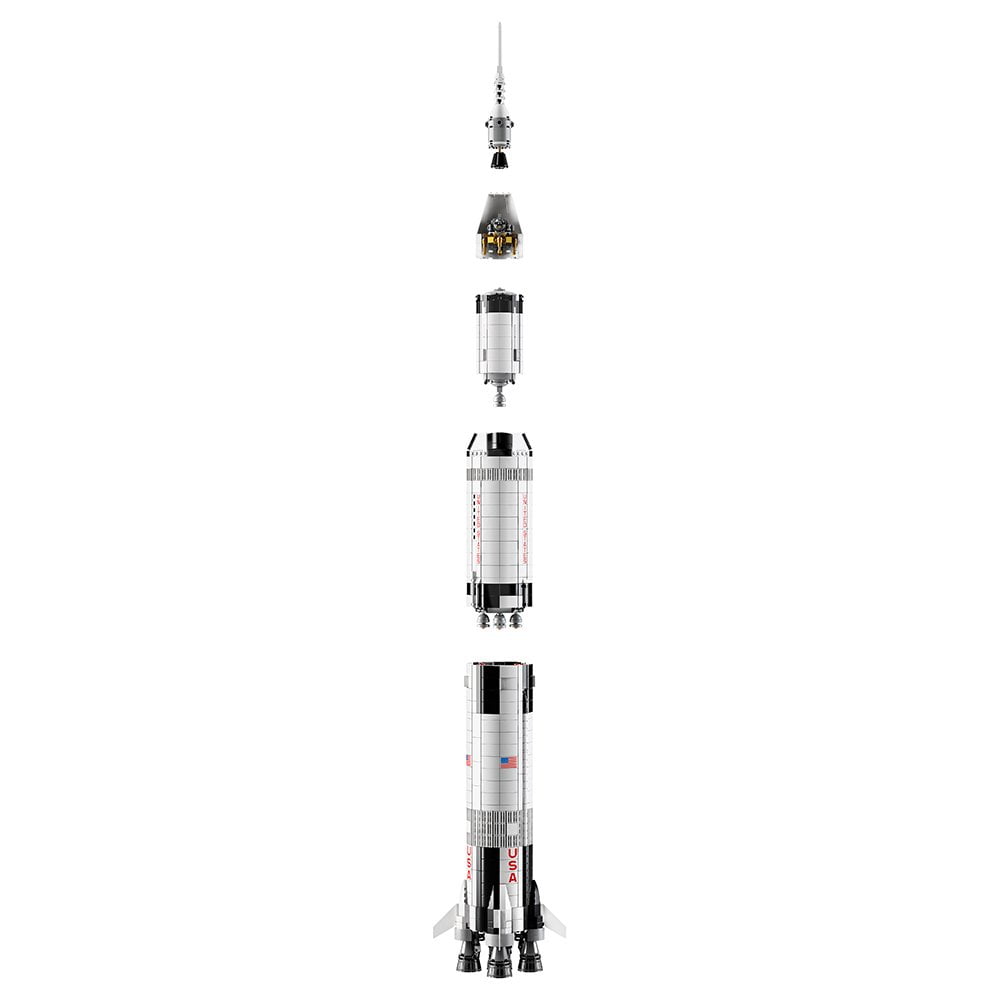 Launch Platform for Lego NASA Apollo Saturn V 21309 & 92176 Outer Space  Model Rocket Science Building Kit, Creative Project Model Building Blocks  (53