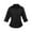 Black, variant on Premier Womens Poplin 3/4 Sleeve Shirt