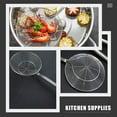 thumbnail image 3 of Food Strain Colander Hot Pot Strainer Spoon Stainless Steel Slotted Spoon Pasta Spoon, 3 of 5