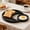 Black_New#1110, variant on Wooden Crescent Moon Serving Tray with Detachable Plate for Fruit, Desserts, and ’ Meals
