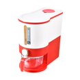 thumbnail image 3 of Contenedor multifuncional para almacenar arroz con almacenamiento hermético, dispensador de cereales, rojo, 3 of 7