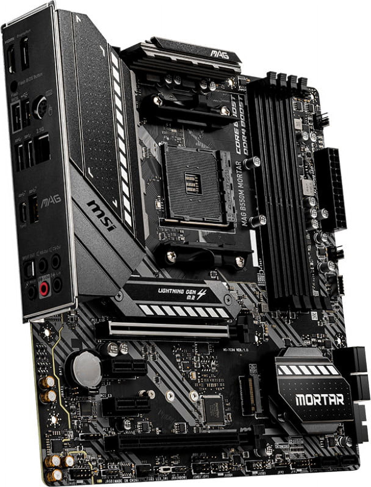 MSI MAG B550M MORTAR Desktop Motherboard - Walmart.com