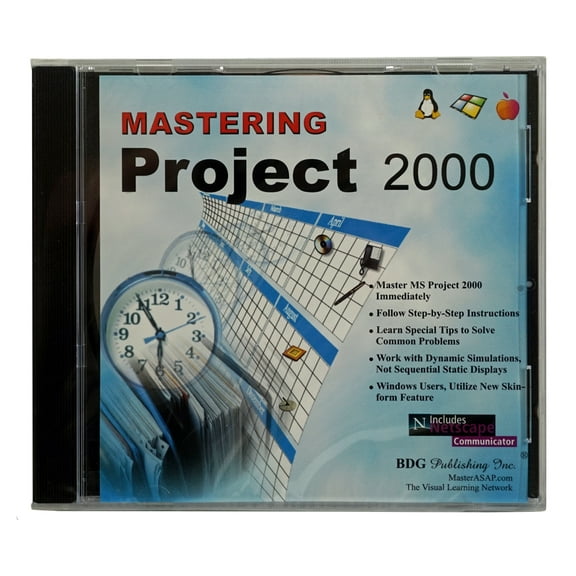Learn How to and Master Project 2000 Training CD - perfect for beginners