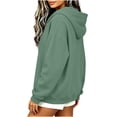 thumbnail image 7 of Sweatshirt for Women Relaxed Fit Half-Zip Hoodie Long Sleeve Pullover Sweatshirt for Casual Wear, 7 of 7