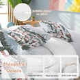 thumbnail image 2 of Christmas Bedding Duvet Cover Set Twin Size 4 Pieces Winter Snowflakes Town Watercolor Simple Bedding Set with Zipper Closure, 1 Comforter Cover 68x86 Inches 1 Flat Sheet & 2 Pillow Cases, 2 of 7