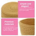 thumbnail image 3 of unbranded Cesta De Almacenamiento De Beige Tejida Para Hogar Con Y Duradero, 3 of 6