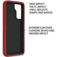 thumbnail image 3 of GHSDFBB for Galaxy S21 5G Case Shockproof Dust/Drop Proof 3-Layer Full Body Protection [Without Screen Protector] Rugged Heavy Duty Durable Cover Case for Samsung Galaxy S21 5G 6.2 2021, Red/Bla, 3 of 6