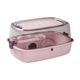 thumbnail image 3 of FITYLE Hamster Cage Hamster Habitat Ventilation Portable Breathable Transparent Openable Top Small Animal Cage for Gerbils Mice Rats Pink, 3 of 9