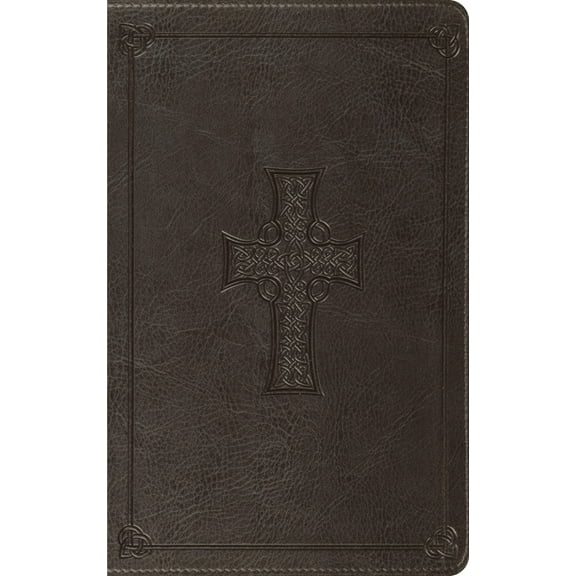 ESV Thinline Bible, Red Letter (Trutone, Charcoal, Celtic Cross Design), (Hardcover)