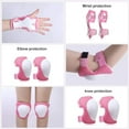 thumbnail image 4 of 6PCS Children Boys Girls Knee Pads Elbow Pads Wrist Guards Protective Gear Set Safety Gear for Roller Skates Cycling Bike Skateboard Inline Riding Sports,Ages 3-7, 4 of 6
