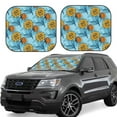 thumbnail image 2 of Picia Sunflowers 2 Piece Car Windshield Sun Shade Foldable | Foldable Sun Shield for Front Window Blocks UV Rays and Keeps Your Vehicle Cool-Medium, 2 of 7