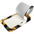 thumbnail image 2 of Square 2Pack PU Leather Panda Sunflower Cruise Luggage Tag with Privacy Cover and Name ID Tag for Travel Handbags Backpacks Luggage Tags, 2 of 6