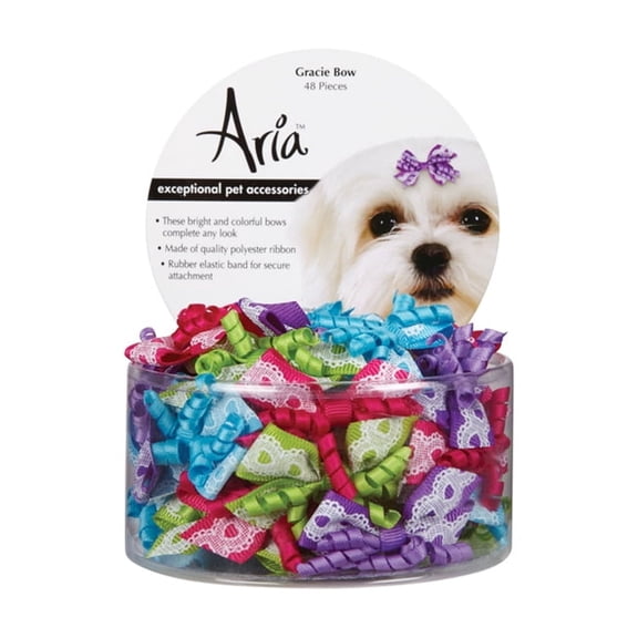 Aria AR Gracie Bow Canister 48Pc