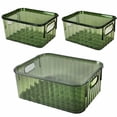 thumbnail image 1 of Typpkmm Set De 3 Cajas Organizadoras AcríLicas Verdes Con Tapa Multiusos Para Refrigerador, 1 of 3