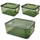 thumbnail image 1 of Typpkmm Set De 3 Cajas Organizadoras AcríLicas Verdes Con Tapa Multiusos Para Refrigerador, 1 of 3