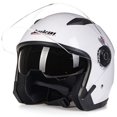 thumbnail image 1 of Casco de motocicleta de doble lente, casco de bicicleta eléctrica, casco minimalista., 1 of 5