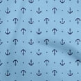 thumbnail image 1 of oneOone Viscose Chiffon Light Blue Fabric Nautical Craft Projects Decor Fabric Printed By The Yard 42 Inch Wide, 1 of 5