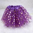 thumbnail image 3 of TAILTOSS 1Pack Purple Layered Puffed Tutu Skirt Polyester Satin Dance Dress-up for Girls 28In Length, 3 of 8