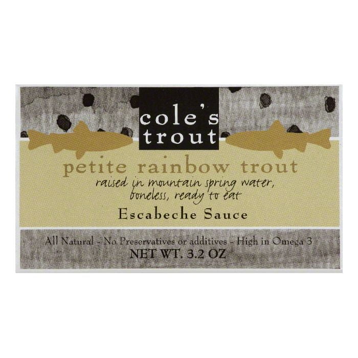 Cole's Trout in Escabeche, 3.2 OZ (Pack of 10) by