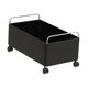 thumbnail image 2 of Carro Móvil Organizador con Ruedas para Almacenamiento Estante Multifuncional Bajo Escritorio para Libros Y Bolsas Fabricación Sólida en Acero Y Mader Negro L, 2 of 8