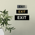 thumbnail image 4 of Basic EXIT Door / Wall Sign - Black - Large, 4 of 5