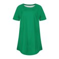 thumbnail image 4 of 2025 Womens Short Sleeve Shirts Casual Summer Crew Neck T Shirts Basic Tees Blouses Tunic Tops to Wear with Leggings, 4 of 4