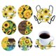 thumbnail image 1 of Posavasos Con Diamantes para Manualidades Kit Pintura Soporte Donut 6/8 Uds., 1 of 8