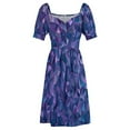 thumbnail image 4 of Pixel art Bleu Couleur intense de l'Année 2024 Robe Longue Sans Manches Vêtements de Bal pour Femmes, 4 of 4