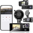 thumbnail image 1 of HLONK Dash Cam Built-in WiFi GPS Front 2K And Rear 1080P Dash Camera For Cars 155° Wide Angle Dashboard Camera Recorder, 1 of 6