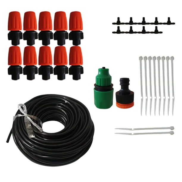 Kit De Pulverización Atomizadora Rociador de atomización Kit de riego por nebulización automático para jardín (5 m EE. UU.) Ehuebsd Para estrenar