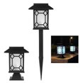 thumbnail image 1 of DYNWAVECA 2pcs Pathway Lights Lampes Solaires Extérieures Imperméables pour Jardin / Paysage / Chemin / Cour / Patio / Allée / Passerelle, Coloré B, 1 of 9
