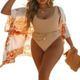 thumbnail image 1 of Women Beach Cover-up Open Front Loose UV-protection Summer Long Kimono Cardigans, 1 of 6