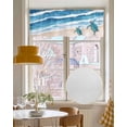 thumbnail image 4 of Blue Coastal Kitchen Valances for Windows Farmhouse Linen Window Valance Curtain for Living Room Window Treatment Sea Turtle Summer Beach Waves Nautical Valance Rod Pocket Topper Drape, 42 x 12 Inch, 4 of 6