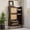 Dark cherry, variant on Shoe Cabinet with 3 Flip Drawers, Rattan Freestanding Organizer with Adjustable Shelves, Metal Knob, Narrow Shoe Rack Cabinet, Shoe Organizer Cabinet for Entryway, Hallway, Easy Assembly