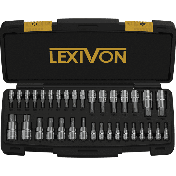LEXIVON Master TORX Bit Socket Set, Premium S2 Alloy Steel Complete
