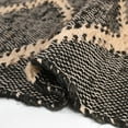 thumbnail image 4 of KLAVATE Modern Flatweave Diamond Pattern Jute Rug Ideal for Living Room, 4 of 5