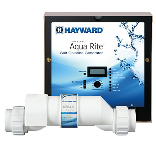 Hayward W3AQR15 AquaRite Electronic Salt Chlorination System for In-Ground  Pools, 40,000-Gallon Cell