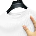 thumbnail image 4 of Breeze Shirts for Men Beer Belly Short Sleeve Textured Work Shirts Crew Neck Tretchy Quick Dry Soft Top, XL, 4 of 7