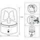 thumbnail image 3 of Luz estroboscópica LED de 3 pulgadas, luz intermitente LED para fiestas, lámpara con ventosa giratoria de 360°, luces intermitentes para DJ, escenario, espectáculo, bar, 3 of 7
