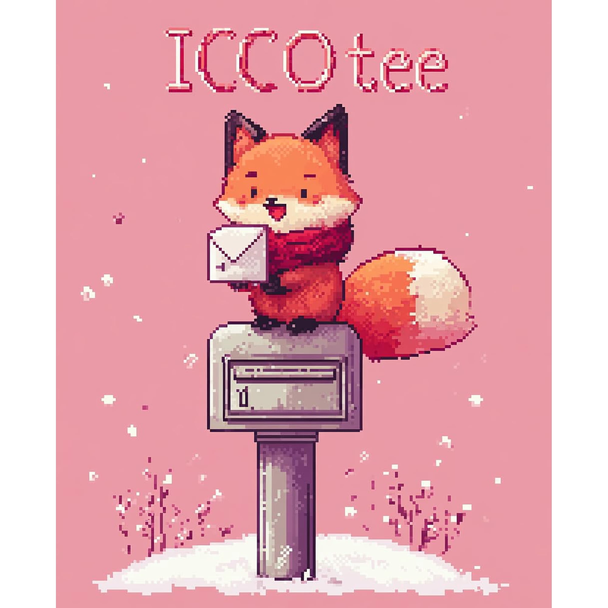 DIY Cross Stitch Kit for Beginners Adorable Fox 11CT Embroidery Kit with Pattern Stamped Needlepoint Craft Kit 40x50cm-3