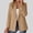 Khaki, variant on Blazers For Women Business Casual Jackets Formal Coat Women's Fashion Solid Button Pocket Long Sleeve Collared Suit Coat Casual Coat Blouse Navy M