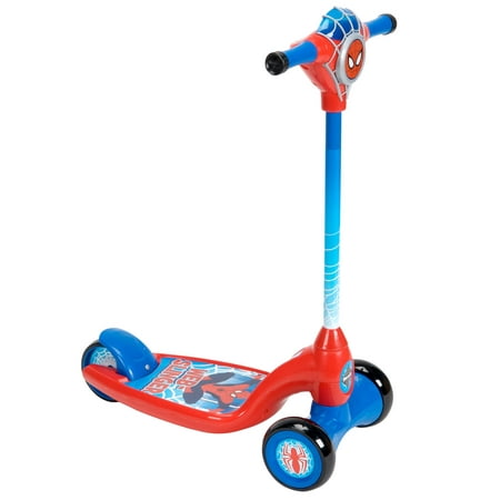 Marvel Ultimate Spider-Man Boys&amp;#39; 3-Wheel Scooter w/ Lights &amp; Sounds by Huffy