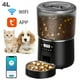 thumbnail image 2 of Tuya Automatic Pet Feeder 4L Capacity Smart APP Control Food Dispenser Timer & Stainless Steel Bowl Dogs Cats Feeding Supplies ShopWise Round, 2 of 10