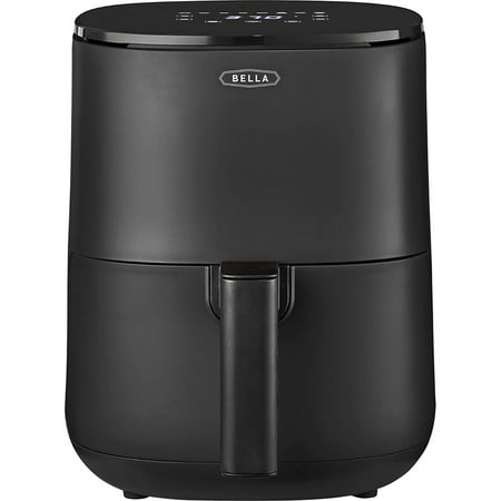 Bella 3 Qt Touchscreen Air Fryer Oven and 5-in-1 Multicooker, Matte Black