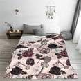 thumbnail image 5 of Sikiie Retro Red Black Roses Ultra-Soft Micro flannel Blanket Luxury All Seasons Warm Blanket for Bedding Sofa and Travel (4 sizes)-50"x40", 5 of 7