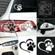 thumbnail image 1 of Linda Pata De Perro De Dibujos Animados Con Corazón De Melocotón Pegatina De Coche Animal Perro Gato Amor Mascota Coche Calcomanía Kearding PT002686-06, 1 of 6