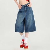 Business Casual Pants for Women High Waist Cropped Pants Comfortable Loose Fit Denim Trousers for Everyday Wear Spring Travel Hiking Fall Pants with Pockets